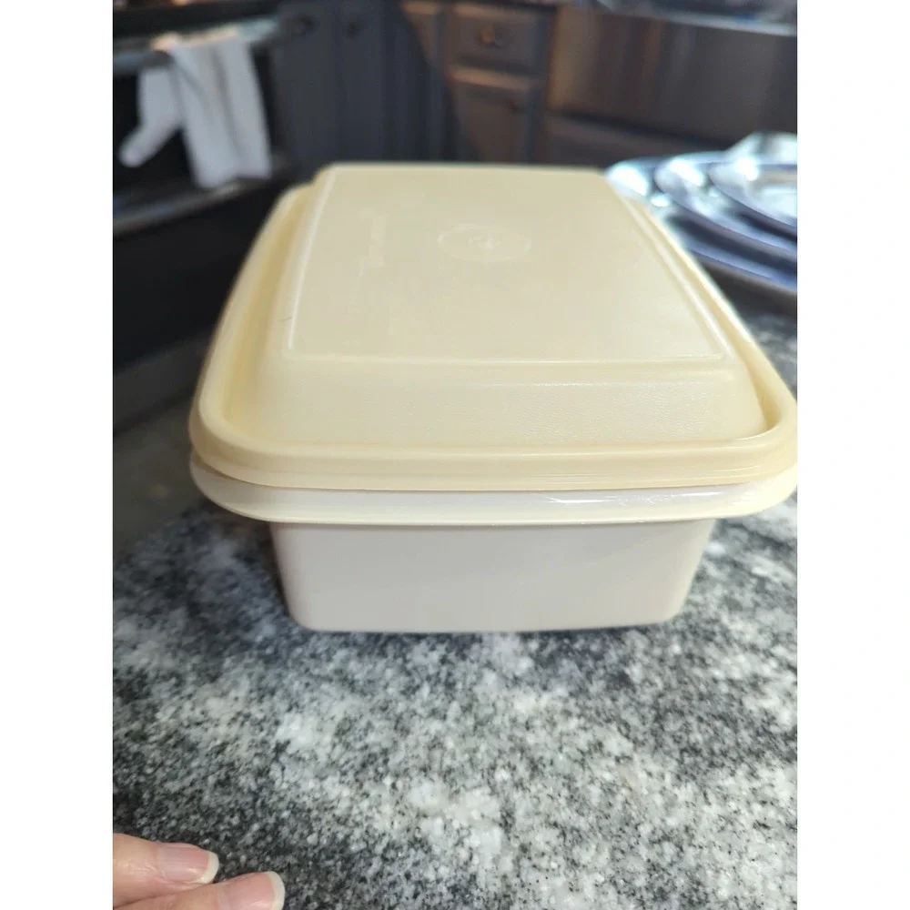 Vintage Almond Tupperware Ice Cream Keeper With Lid Great For Homemade Ice Cream